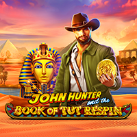 John Hunter &amp; the Book of Tut Respin slot artwork